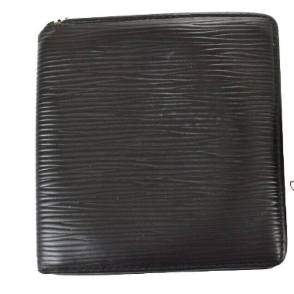 Louis Vuitton Vintage Bifold Black Epi Leather Mens Wallet - Picture 1 of 12